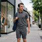 👕 2-teiliges Freizeit-Set für Herren – Kurzarm-Oberteil & Shorts, atmungsaktiv, bequem & vielseitig für Alltag, Sport & Reisen ☀️🩳