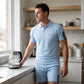 👕 2-teiliges Freizeit-Set für Herren – Kurzarm-Oberteil & Shorts, atmungsaktiv, bequem & vielseitig für Alltag, Sport & Reisen ☀️🩳