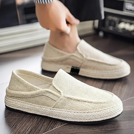 👞 50% RABATT! 🌿 Herren lässige Canvas Slip-On Schuhe – Weich, atmungsaktiv & vielseitig – Perfekt für Alltag, Freizeit oder warme Tage – bequem & stilvoll ☀️✨
